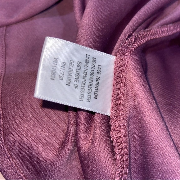 Xhiloration Burgundy A line spaghetti strapped dress - Picture 4 of 5